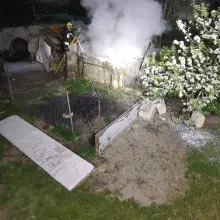 Zobacz zdjęcie: Nocny pożar w Krzyżowej