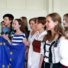 Zobacz zdjęcie: W Szkole Podstawowej nr 4 przy ul. Bielskiej zorganizowano dwudniowe obchody Dni Europy.