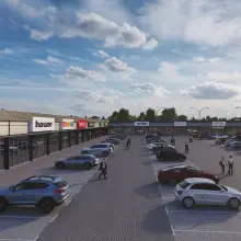 View photo: Visualization of the Netto retail park (former Tesco)