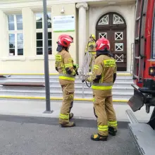 Zobacz zdjęcie: Akcja straży pożarnej na dworcu PKP
