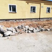 Zobacz zdjęcie: Prace przy rozbudowie remizy OSP Trzebień