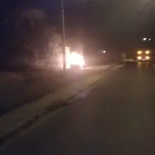 Zobacz zdjęcie: Pożar auta w Iwinach