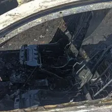 Zobacz zdjęcie: Pożar auta na A4