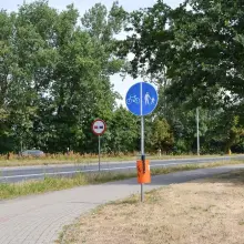 Zobacz zdjęcie: Oznakowanie przy ulicy Wróblewskiego w Bolesławcu