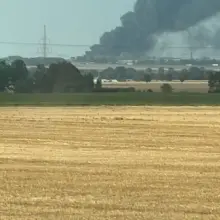 Zobacz zdjęcie: Pożar na strefie ekonomicznej w Osłej