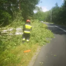 Zobacz zdjęcie: Akcja straży pożarnej w gminie Gromadka