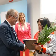 Zobacz zdjęcie: Uroczystość przed sesją Rady Powiatu Bolesławieckiego