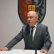 Zobacz zdjęcie: Uroczystość na sesji Rady Powiatu Bolesławieckiego