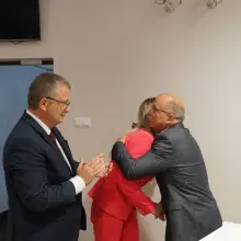 Zobacz zdjęcie: Uroczystość na sesji Rady Powiatu Bolesławieckiego