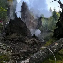 Zobacz zdjęcie: Akcja straży pożarnej na terenie Leśnictwa Bolesławiec