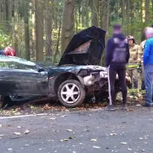 Zobacz zdjęcie: Auto wypadło z drogi koło Wartowic