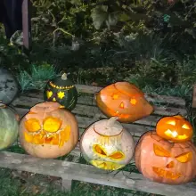 Zobacz zdjęcie: Dyniowy Kącik przy Wiedźmie w Raciborowicach w Halloween