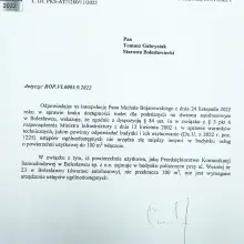 Переглянути фотографію: Депутатський запит Michał Bojanowski та відповідь президента PKS