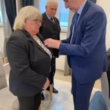 Zobacz zdjęcie: Siedem par z gminy Osiecznica uhonorowanych przez prezydenta Andrzeja Dudę