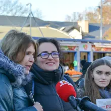 Переглянути фотографію: Депутатки Нової Лівиці Małgorzata Sekuła-Szmajdzińska та Anita Kucharska-Dziedzic у Болеславці