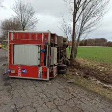Zobacz zdjęcie: Wypadek strażaków w powiecie legnickim