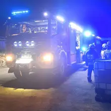 Zobacz zdjęcie: ożar instalacji elektrycznej w firmie na strefie w Krzyżowej
