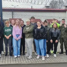 Zobacz zdjęcie: Uczniowie klasy mundurowej w Zakładzie Karnym w Zarębie