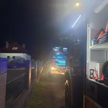 Zobacz zdjęcie: Wieczorny pożar w Krzyżowej