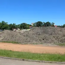 Переглянути фотографію: Огляд стадіону, що реконструюється, у Bolesławiec