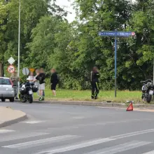Zobacz zdjęcie: Zderzenie motocykla z autem koło wiaduktu