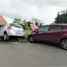 Zobacz zdjęcie: Zderzenie dwóch aut w Łaziskach