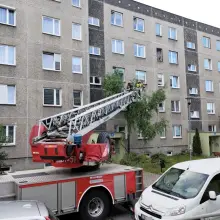 Zobacz zdjęcie: Akcja staży pożarnej przy ulicy Kleeberga w Bolesławcu