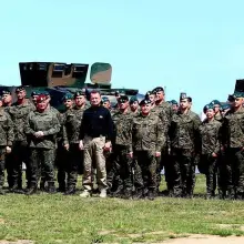 Zobacz zdjęcie: Bolesławiecki artylerzysta doceniony przez szefa MON-u
