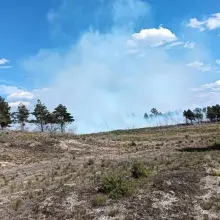 Zobacz zdjęcie: Pożar na poligonie w Świętoszowie