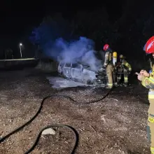 Zobacz zdjęcie: Pożar auta w Brzeźniku