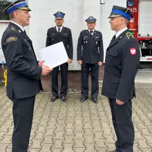 Zobacz zdjęcie: Bolesławieccy strażacy z awansami