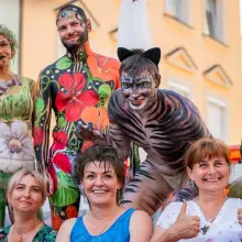 Zobacz zdjęcie: Parada modeli i modelek body painting podczas Glina Show 2023