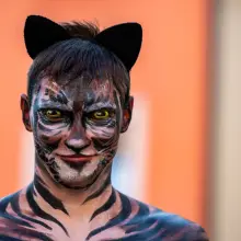 Zobacz zdjęcie: Parada modeli i modelek body painting podczas Glina Show 2023