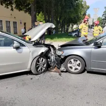 Zobacz zdjęcie: Kolizja dwóch aut na Kubika