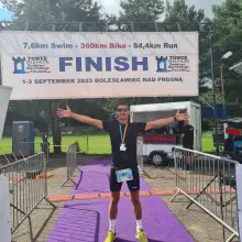 View photo: Maciej Śliwa, double Ironman athlete from Kruszyn near Bolesławiec