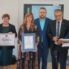 Zobacz zdjęcie: Uroczystość przed sesją Rady Powiatu Bolesławieckiego