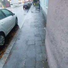 View photo: Pavement on Górne Młyny Street in Bolesławiec
