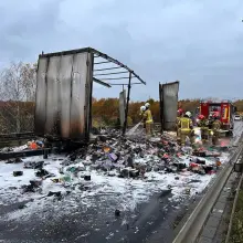 Zobacz zdjęcie: Pożar ciężarówki na obwodnicy