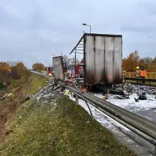 Zobacz zdjęcie: Pożar ciężarówki na obwodnicy