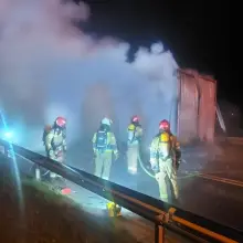 Zobacz zdjęcie: Nocny pożar na tzw. obwodnicy