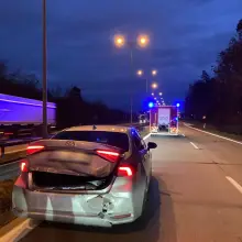 Zobacz zdjęcie: Zderzenie czterech aut na A4 koło Szczytnicy