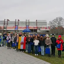 View photo: Young People from Bolesławiec in Strasbourg