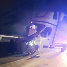 Zobacz zdjęcie: Zderzenie busów na A18
