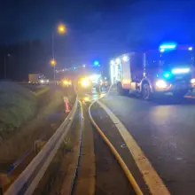 Zobacz zdjęcie: Nocna akcja straży pożarnej