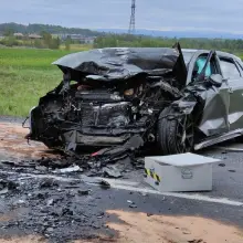 Zobacz zdjęcie: Wypadek na drodze krajowej nr 30