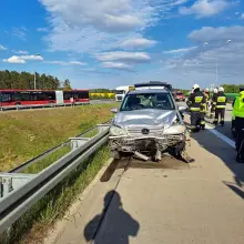 View photo: Collision Between Two Cars on the A4.