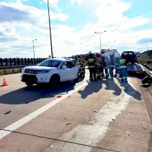 View photo: Collision Between Two Cars on the A4.