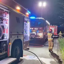 Zobacz zdjęcie: Akcja straży pożarnej w Szczytnicy