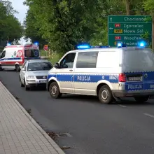 Zobacz zdjęcie: Wypadek motocyklisty na ulicy Modłowej