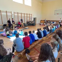 View photo: Meeting at the school in Warta Bolesławiecka
